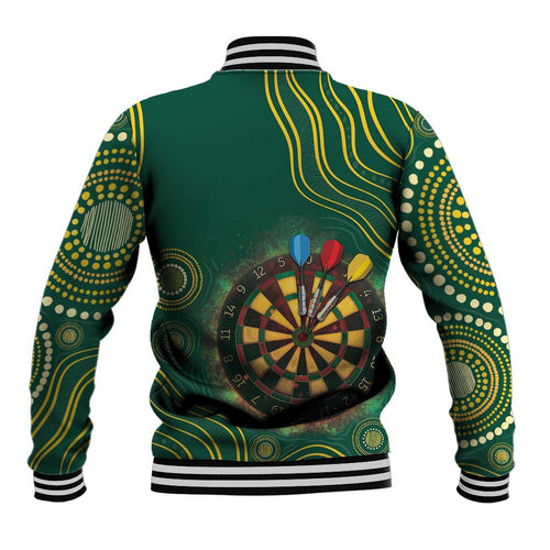 First Nations NAIDOC Week 2026 Fiery Darts Baseball Jacket National Colors Aboriginal Arts