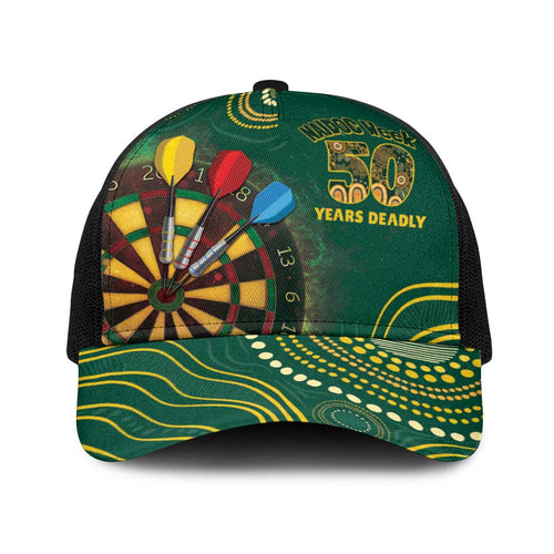 First Nations NAIDOC Week 2026 Fiery Darts Baseball Net Cap National Colors Aboriginal Arts