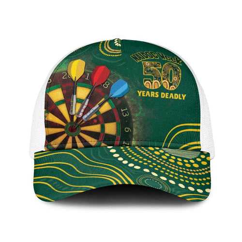 First Nations NAIDOC Week 2026 Fiery Darts Baseball Net Cap National Colors Aboriginal Arts