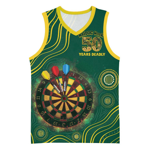 First Nations NAIDOC Week 2026 Fiery Darts Basketball Jersey National Colors Aboriginal Arts