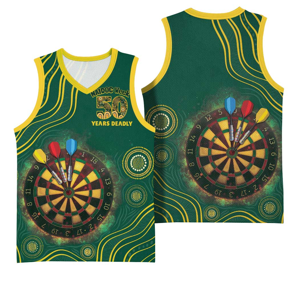 First Nations NAIDOC Week 2026 Fiery Darts Basketball Jersey National Colors Aboriginal Arts