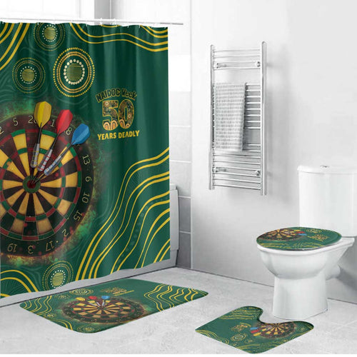 First Nations NAIDOC Week 2026 Fiery Darts Bathroom Set National Colors Aboriginal Arts
