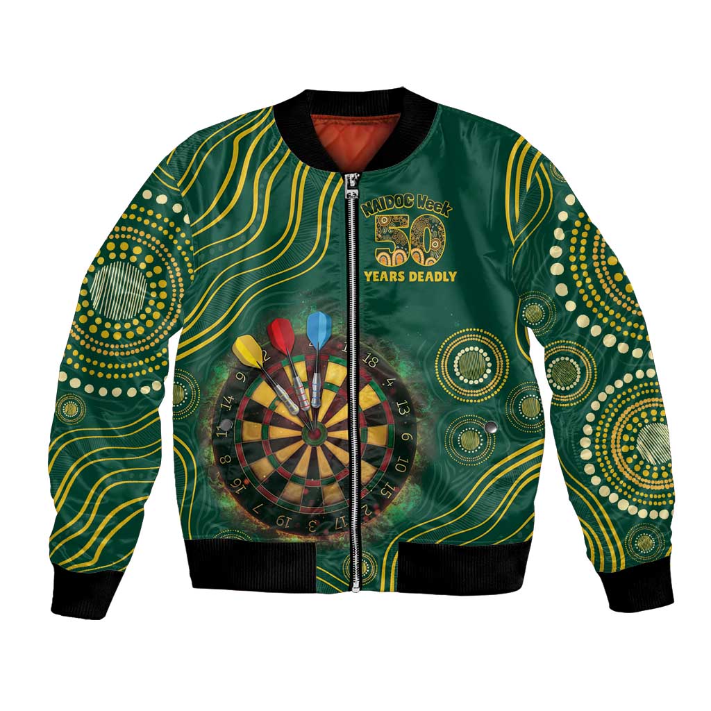 First Nations NAIDOC Week 2026 Fiery Darts Bomber Jacket National Colors Aboriginal Arts