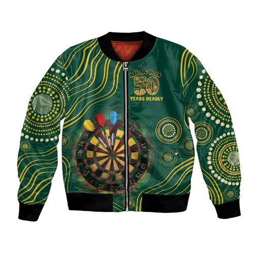 First Nations NAIDOC Week 2026 Fiery Darts Bomber Jacket National Colors Aboriginal Arts