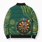 First Nations NAIDOC Week 2026 Fiery Darts Bomber Puffer Jacket National Colors Aboriginal Arts