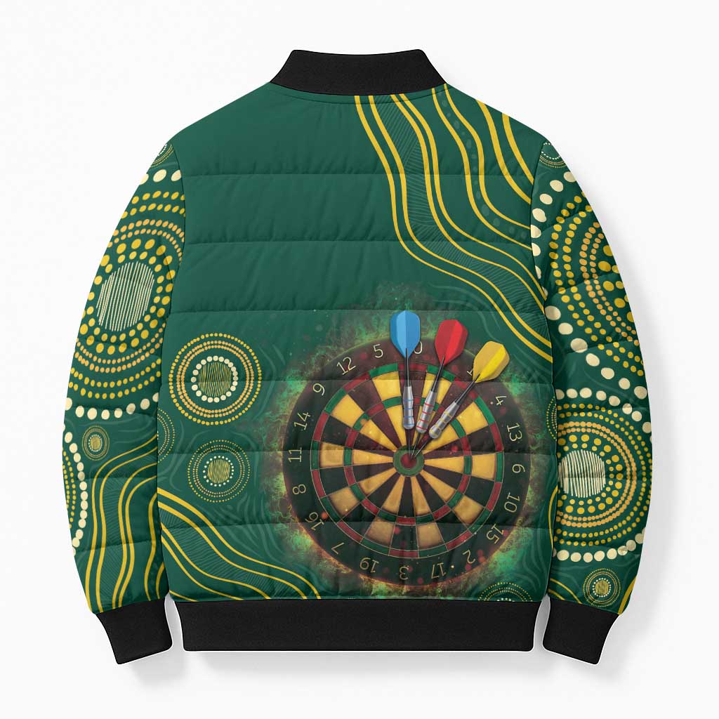 First Nations NAIDOC Week 2026 Fiery Darts Bomber Puffer Jacket National Colors Aboriginal Arts