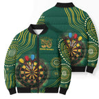 First Nations NAIDOC Week 2026 Fiery Darts Bomber Puffer Jacket National Colors Aboriginal Arts