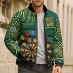 First Nations NAIDOC Week 2026 Fiery Darts Bomber Puffer Jacket National Colors Aboriginal Arts