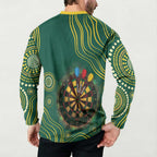 First Nations NAIDOC Week 2026 Fiery Darts Button Sweatshirt National Colors Aboriginal Arts
