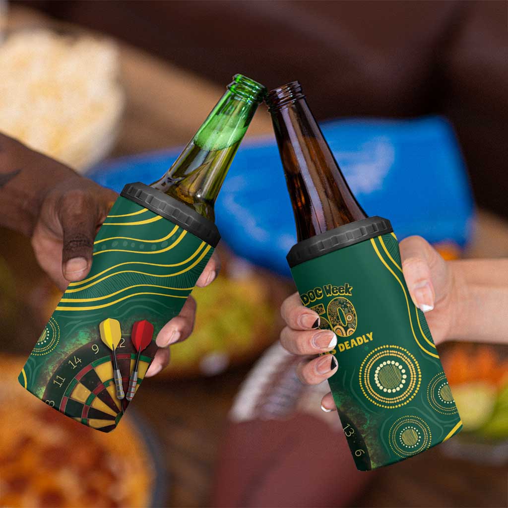 First Nations NAIDOC Week 2026 Fiery Darts 4 in 1 Can Cooler Tumbler National Colors Aboriginal Arts