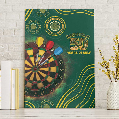 First Nations NAIDOC Week 2026 Fiery Darts Canvas Wall Art National Colors Aboriginal Arts