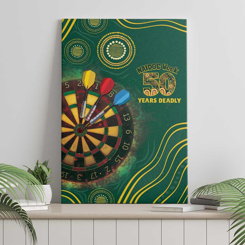 First Nations NAIDOC Week 2026 Fiery Darts Canvas Wall Art National Colors Aboriginal Arts