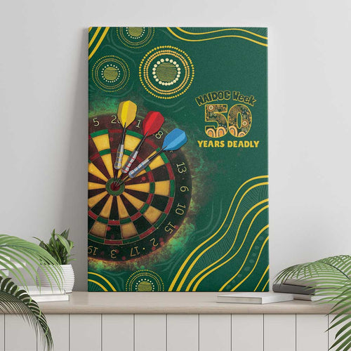 First Nations NAIDOC Week 2026 Fiery Darts Canvas Wall Art National Colors Aboriginal Arts