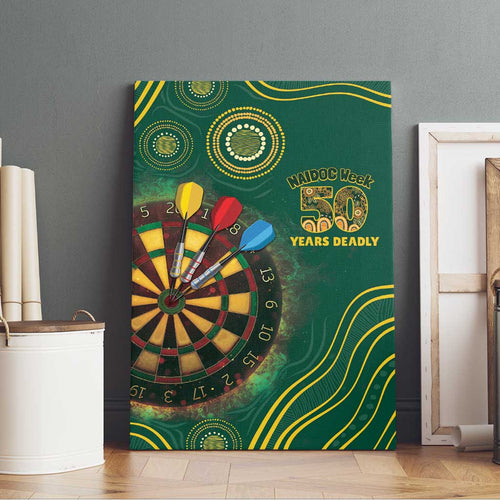 First Nations NAIDOC Week 2026 Fiery Darts Canvas Wall Art National Colors Aboriginal Arts