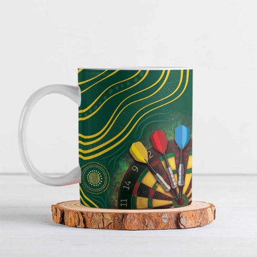 First Nations NAIDOC Week 2026 Fiery Darts Ceramic Mug National Colors Aboriginal Arts