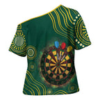 First Nations NAIDOC Week 2026 Fiery Darts Cross Shoulder Shirt National Colors Aboriginal Arts
