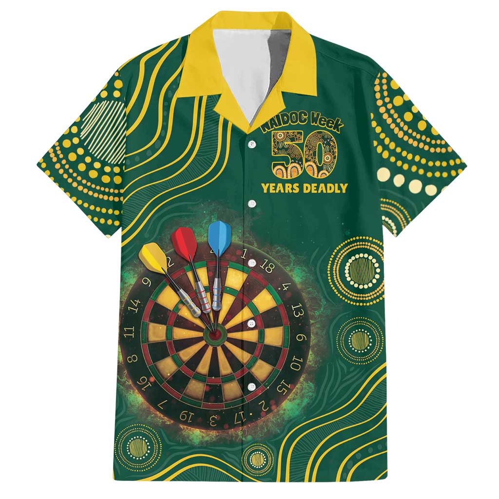 First Nations NAIDOC Week 2026 Fiery Darts Hawaiian Shirt National Colors Aboriginal Arts