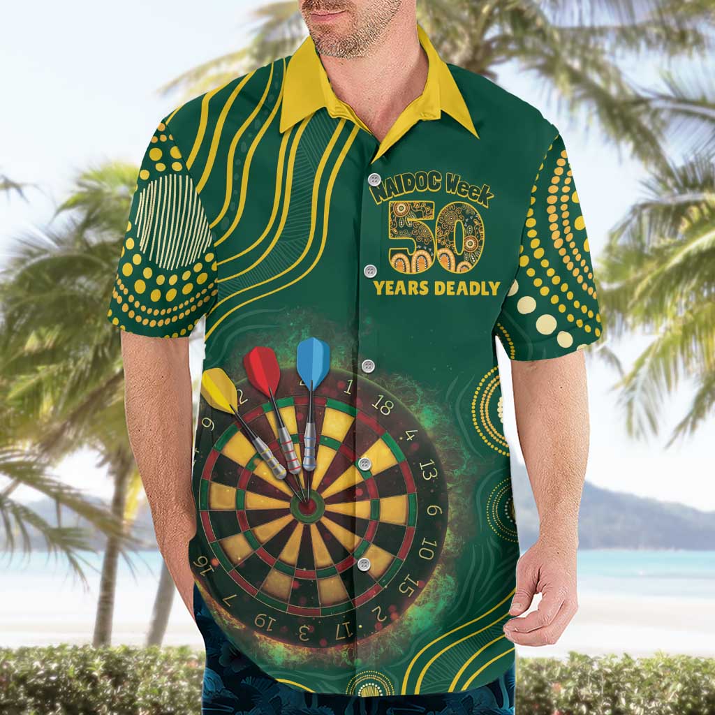 First Nations NAIDOC Week 2026 Fiery Darts Hawaiian Shirt National Colors Aboriginal Arts