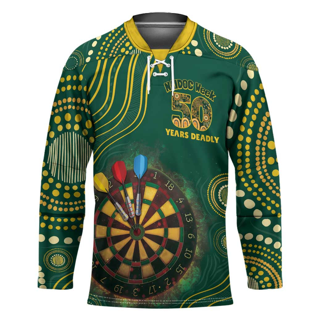 First Nations NAIDOC Week 2026 Fiery Darts Hockey Jersey National Colors Aboriginal Arts