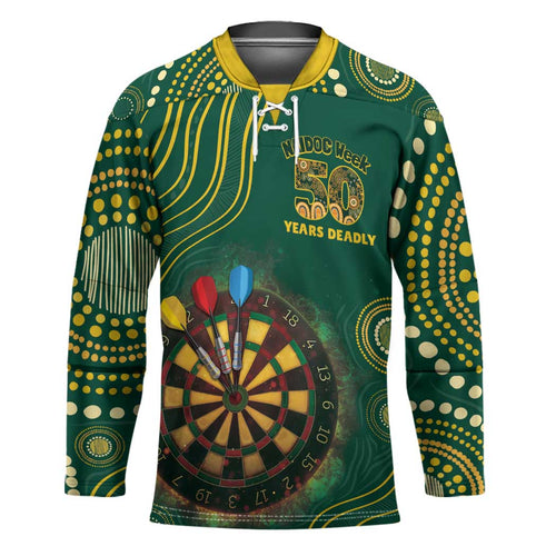 First Nations NAIDOC Week 2026 Fiery Darts Hockey Jersey National Colors Aboriginal Arts