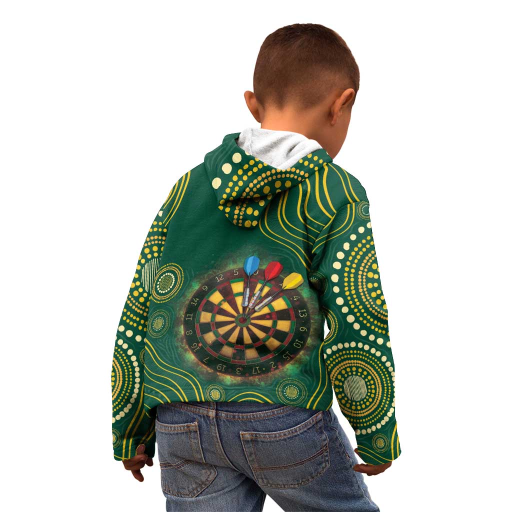 First Nations NAIDOC Week 2026 Fiery Darts Kid Hoodie National Colors Aboriginal Arts