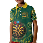 First Nations NAIDOC Week 2026 Fiery Darts Kid Polo Shirt National Colors Aboriginal Arts