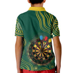 First Nations NAIDOC Week 2026 Fiery Darts Kid Polo Shirt National Colors Aboriginal Arts