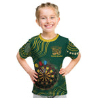 First Nations NAIDOC Week 2026 Fiery Darts Kid T Shirt National Colors Aboriginal Arts