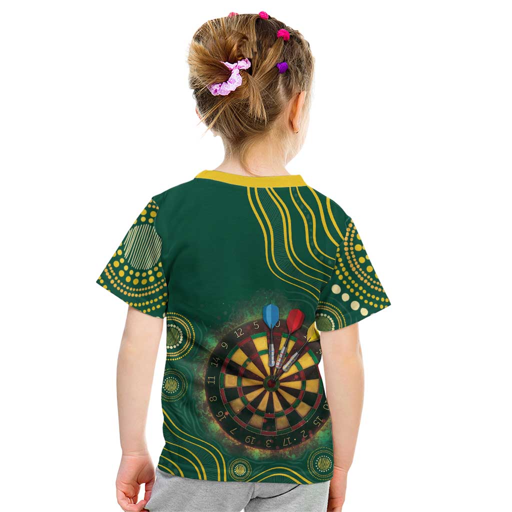 First Nations NAIDOC Week 2026 Fiery Darts Kid T Shirt National Colors Aboriginal Arts