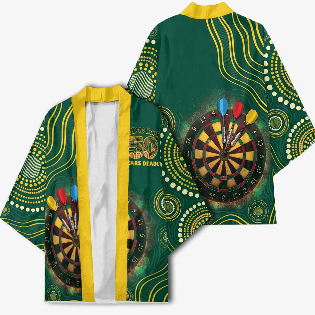 First Nations NAIDOC Week 2026 Fiery Darts Kimono National Colors Aboriginal Arts