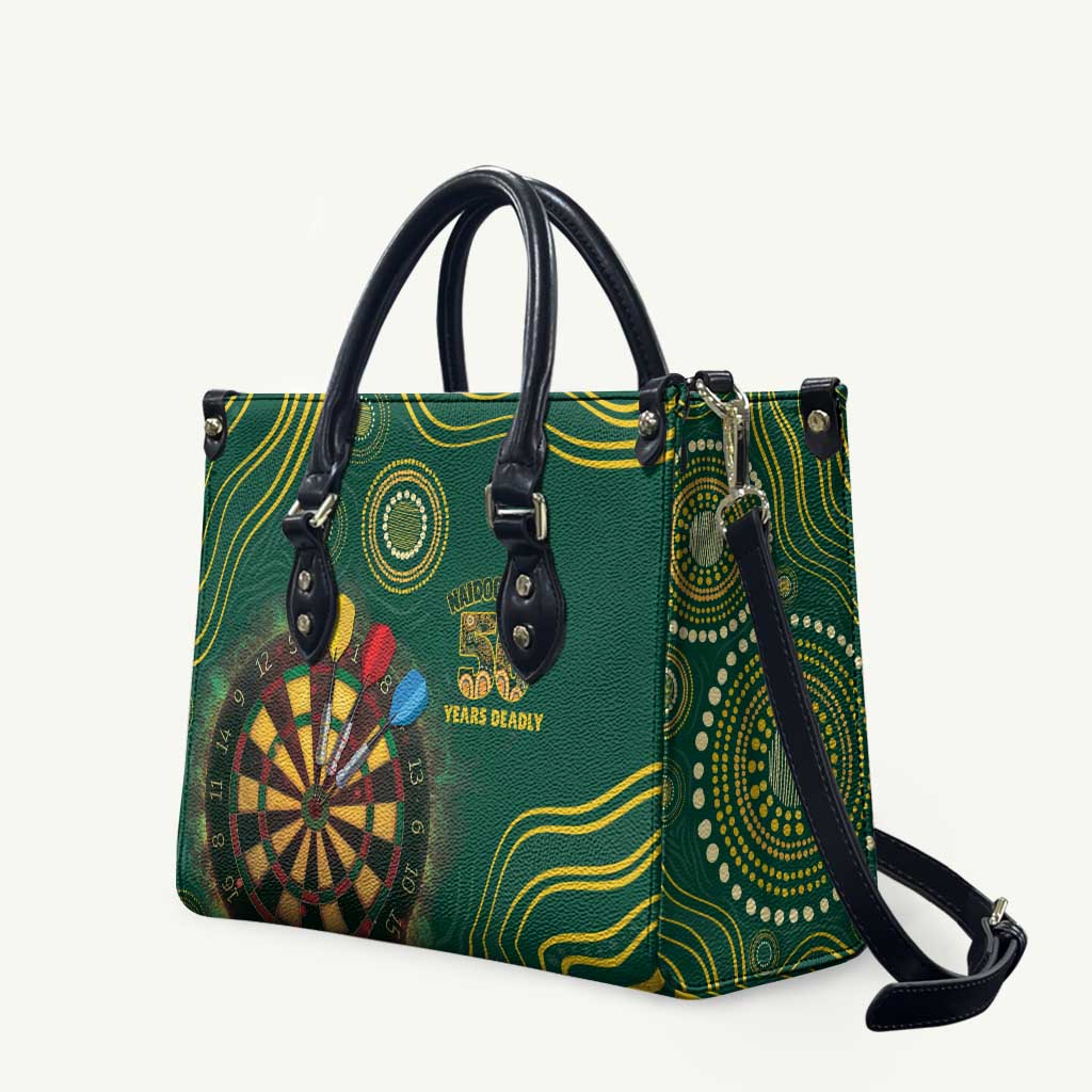 First Nations NAIDOC Week 2026 Fiery Darts Leather Bag National Colors Aboriginal Arts