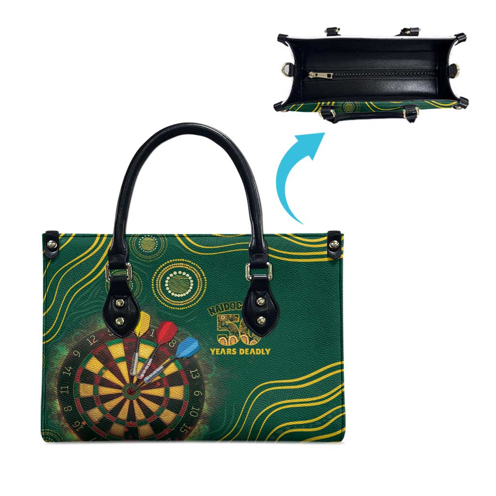 First Nations NAIDOC Week 2026 Fiery Darts Leather Bag National Colors Aboriginal Arts