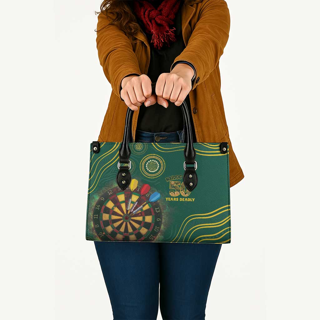 First Nations NAIDOC Week 2026 Fiery Darts Leather Bag National Colors Aboriginal Arts