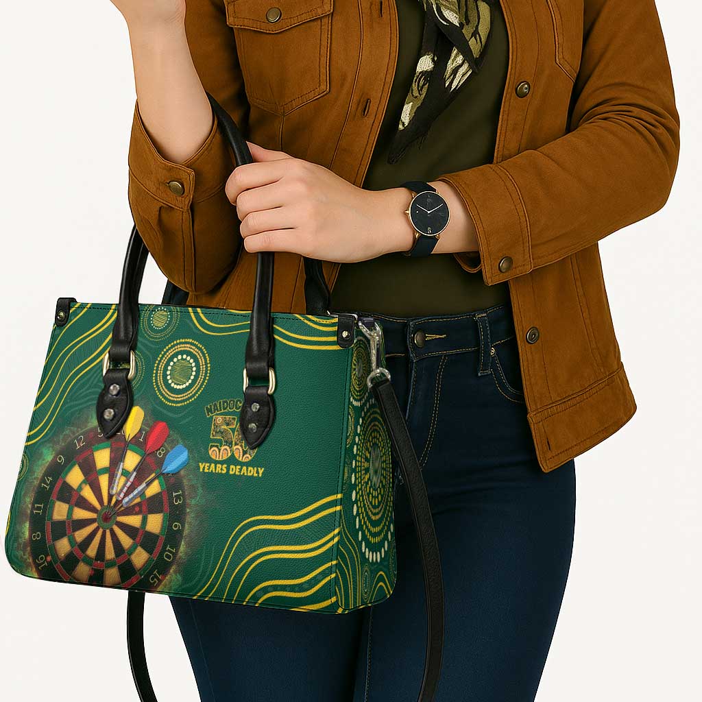 First Nations NAIDOC Week 2026 Fiery Darts Leather Bag National Colors Aboriginal Arts