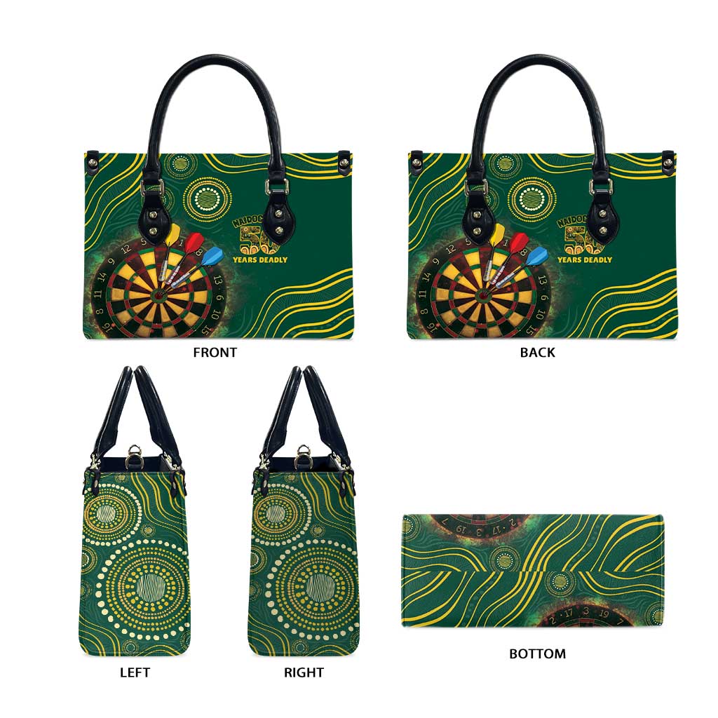 First Nations NAIDOC Week 2026 Fiery Darts Leather Bag National Colors Aboriginal Arts