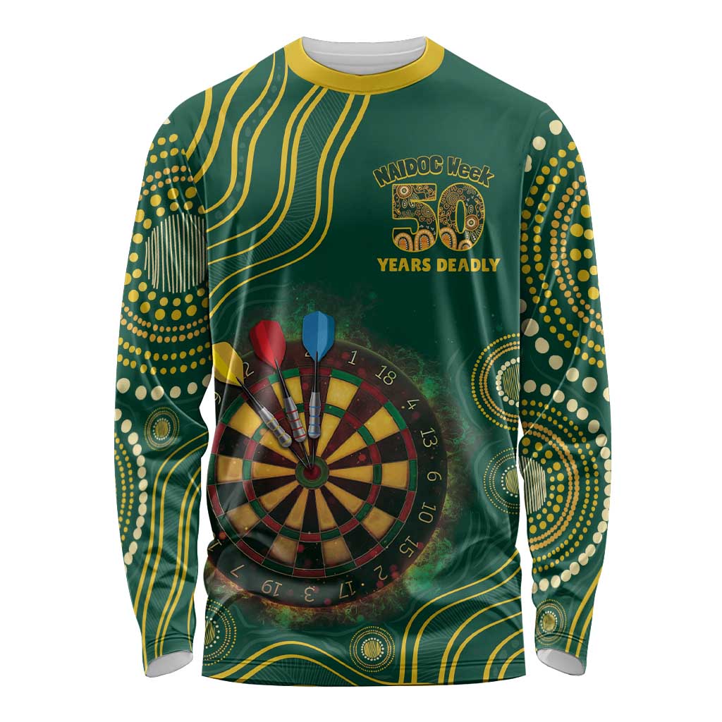 First Nations NAIDOC Week 2026 Fiery Darts Long Sleeve Shirt National Colors Aboriginal Arts