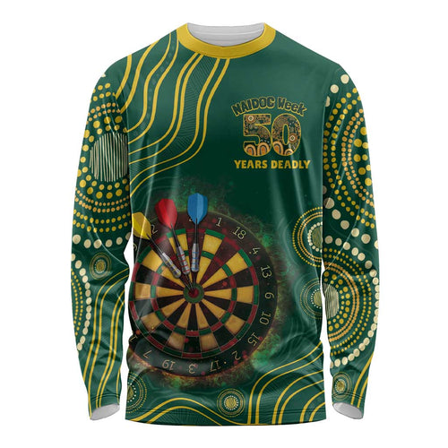 First Nations NAIDOC Week 2026 Fiery Darts Long Sleeve Shirt National Colors Aboriginal Arts