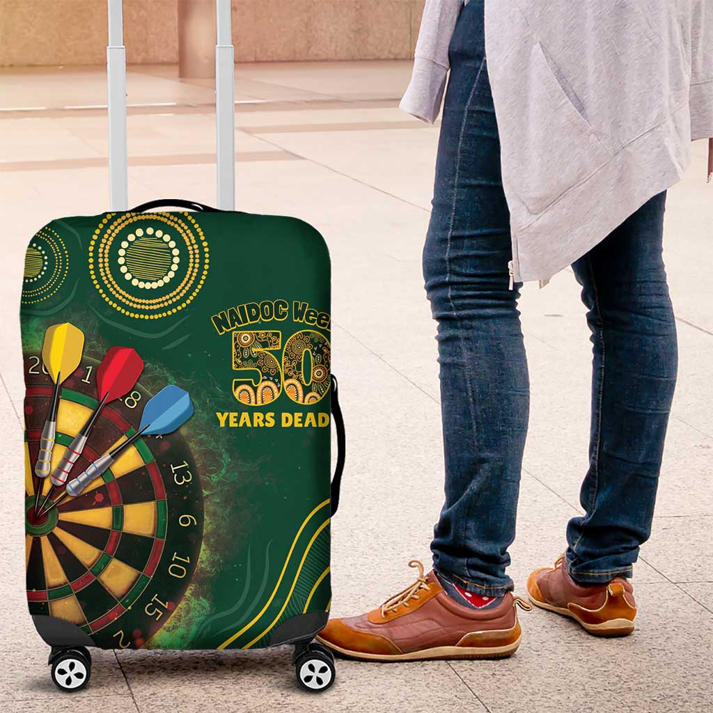 First Nations NAIDOC Week 2026 Fiery Darts Luggage Cover National Colors Aboriginal Arts