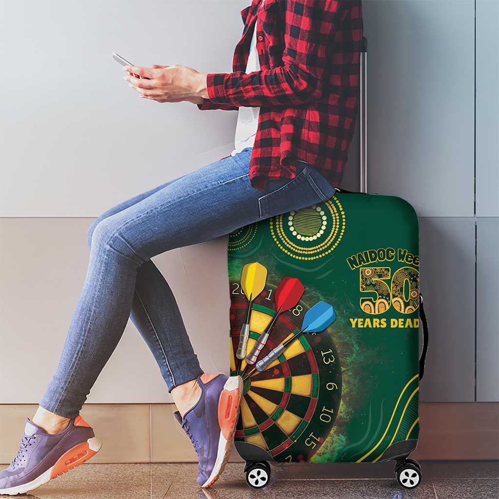 First Nations NAIDOC Week 2026 Fiery Darts Luggage Cover National Colors Aboriginal Arts