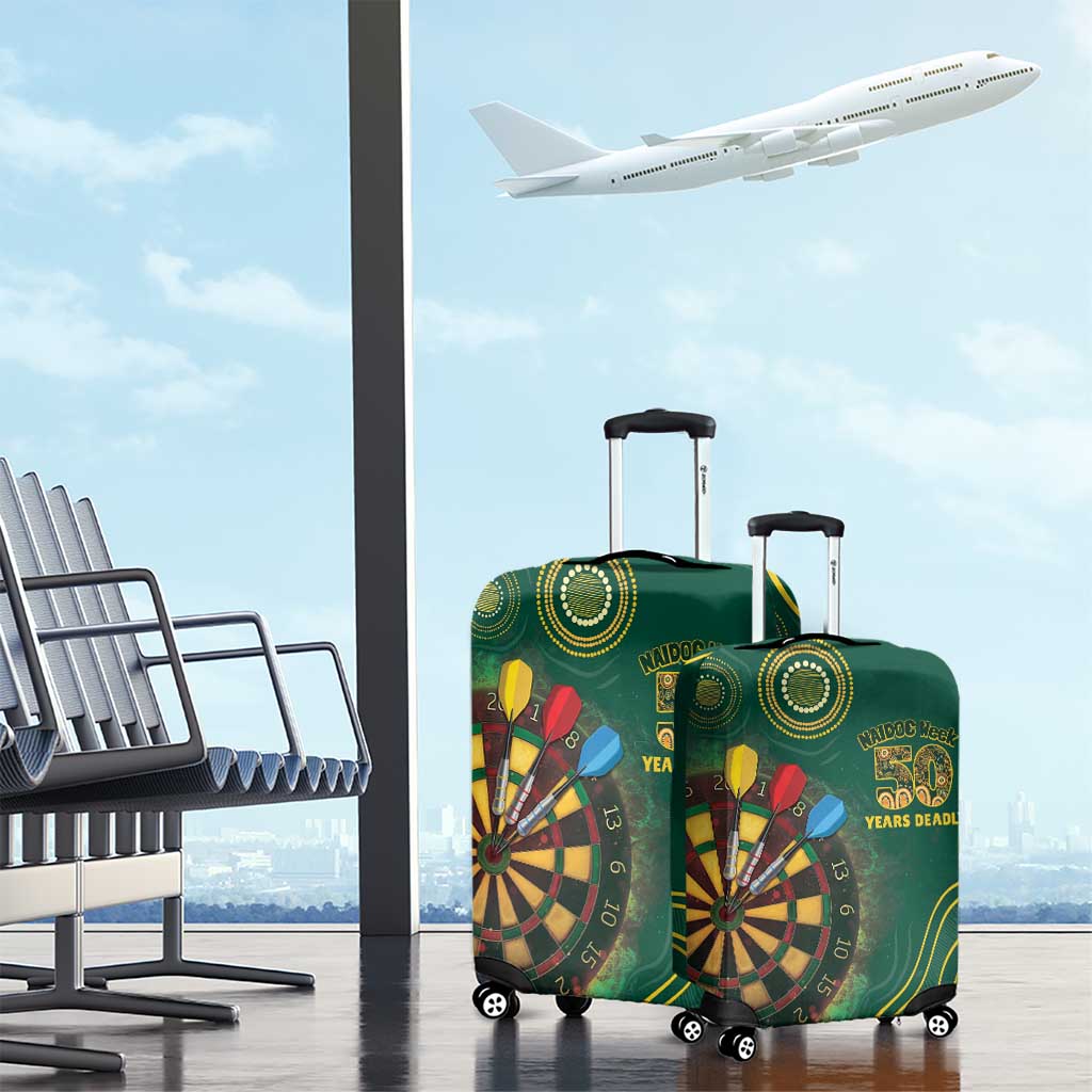 First Nations NAIDOC Week 2026 Fiery Darts Luggage Cover National Colors Aboriginal Arts
