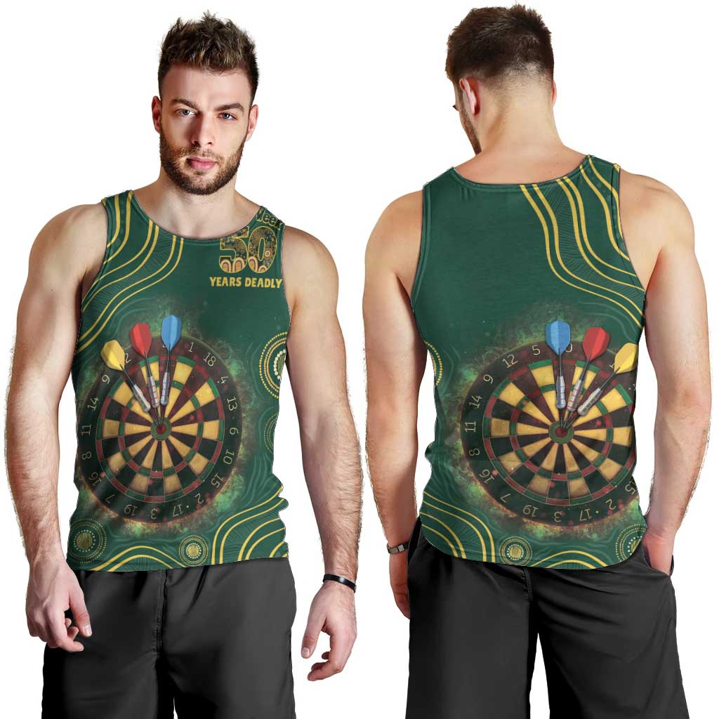 First Nations NAIDOC Week 2026 Fiery Darts Men Tank Top National Colors Aboriginal Arts