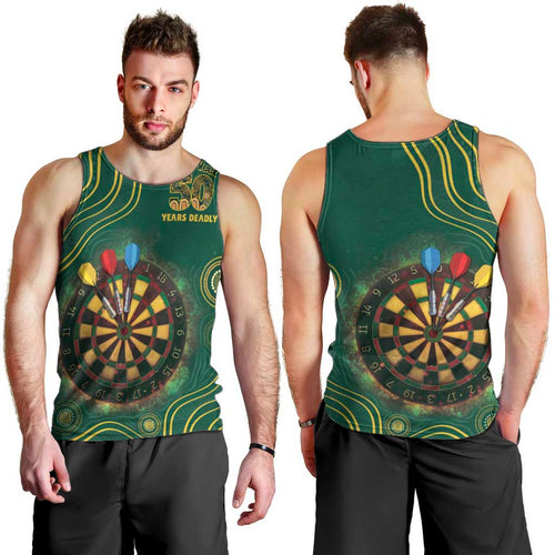 First Nations NAIDOC Week 2026 Fiery Darts Men Tank Top National Colors Aboriginal Arts