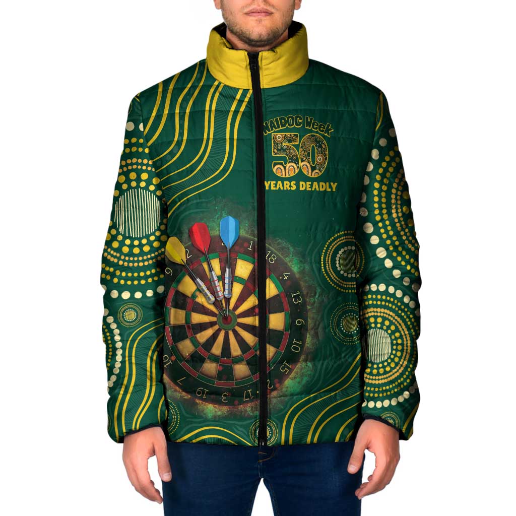 First Nations NAIDOC Week 2026 Fiery Darts Padded Jacket National Colors Aboriginal Arts