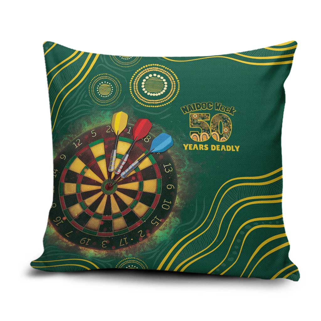 First Nations NAIDOC Week 2026 Fiery Darts Pillow Cover National Colors Aboriginal Arts
