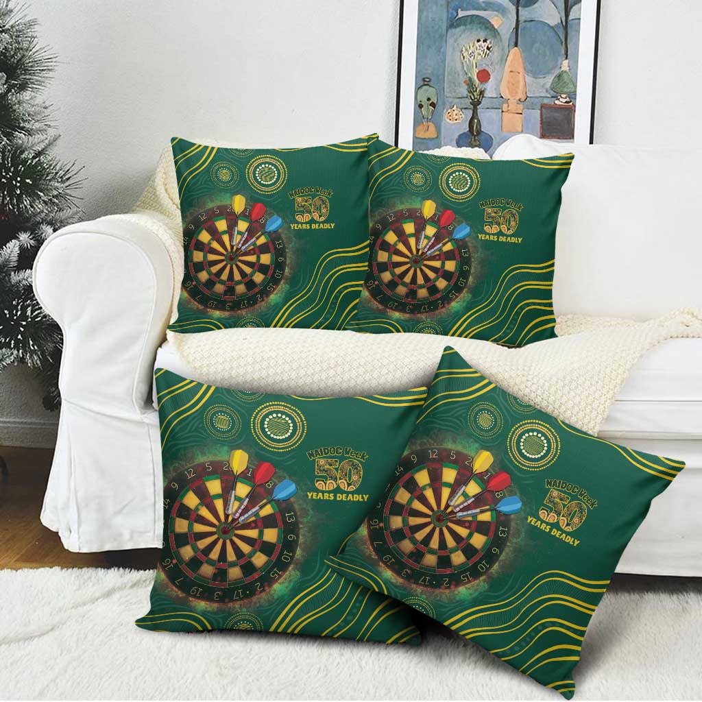 First Nations NAIDOC Week 2026 Fiery Darts Pillow Cover National Colors Aboriginal Arts