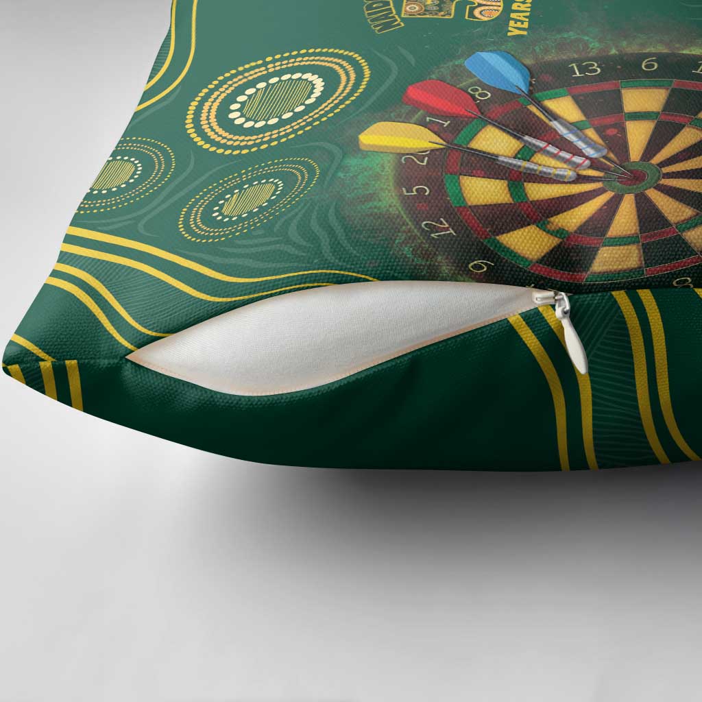 First Nations NAIDOC Week 2026 Fiery Darts Pillow Cover National Colors Aboriginal Arts