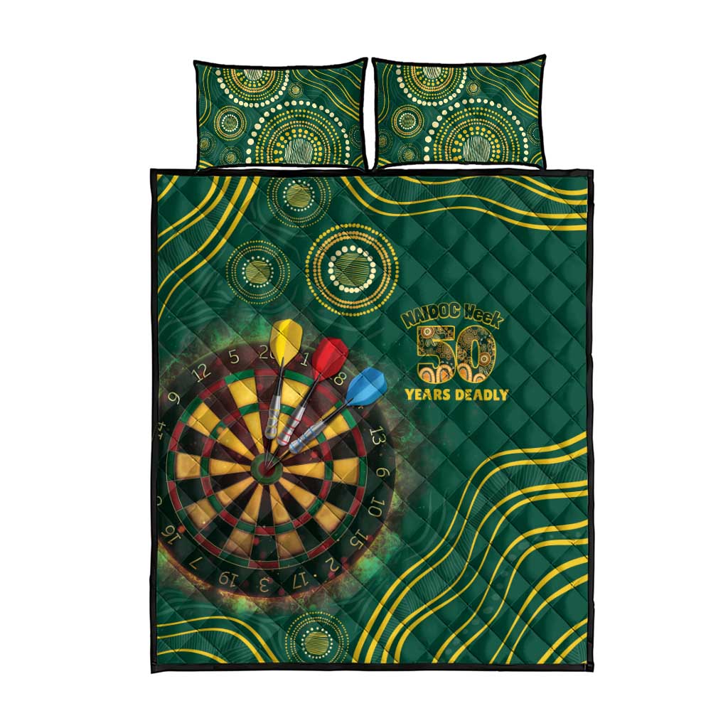 First Nations NAIDOC Week 2026 Fiery Darts Quilt Bed Set National Colors Aboriginal Arts