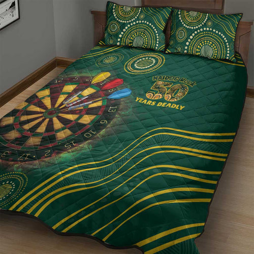 First Nations NAIDOC Week 2026 Fiery Darts Quilt Bed Set National Colors Aboriginal Arts