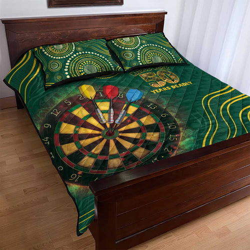 First Nations NAIDOC Week 2026 Fiery Darts Quilt Bed Set National Colors Aboriginal Arts