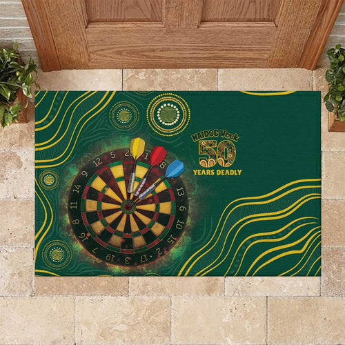 First Nations NAIDOC Week 2026 Fiery Darts Rubber Doormat National Colors Aboriginal Arts